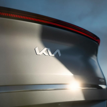 Kia logo on a car